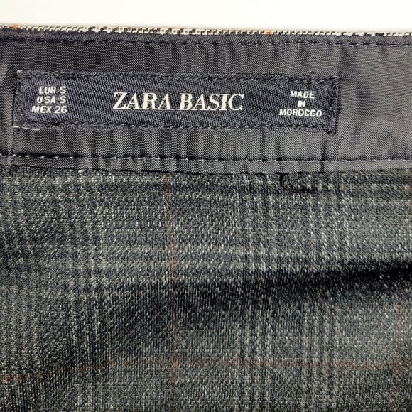 ZARA Basic Plaid mini skirt - Picture 8 of 9
